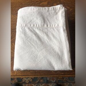 Restoration Hardware Stonewashed Linen/Cotton Queen Flat Sheet and Pillowcases